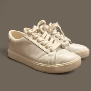 Sam Edelman Women's Ethyl Lace-Up Low-Top Sneakers 7M Athlesiure White